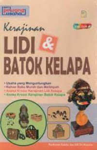 Kerajinan lidi d an batok kelapa