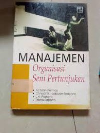 Image of Manajemen organisasi seni pertunjukan